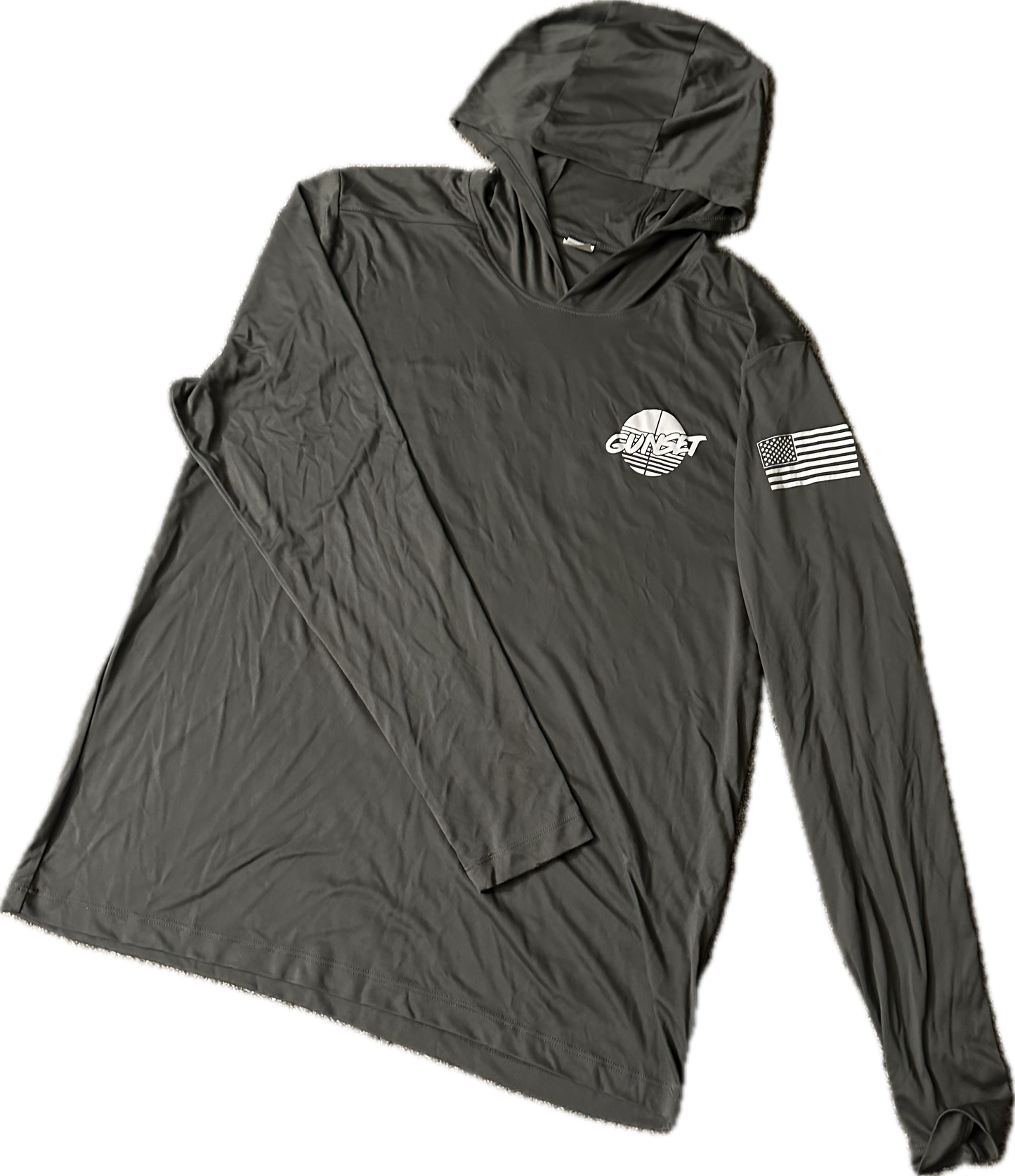 "HUP!" 2.0 SUNSHIRT LONGSLEEVE HOODIE (DARK SMOKE GREY)