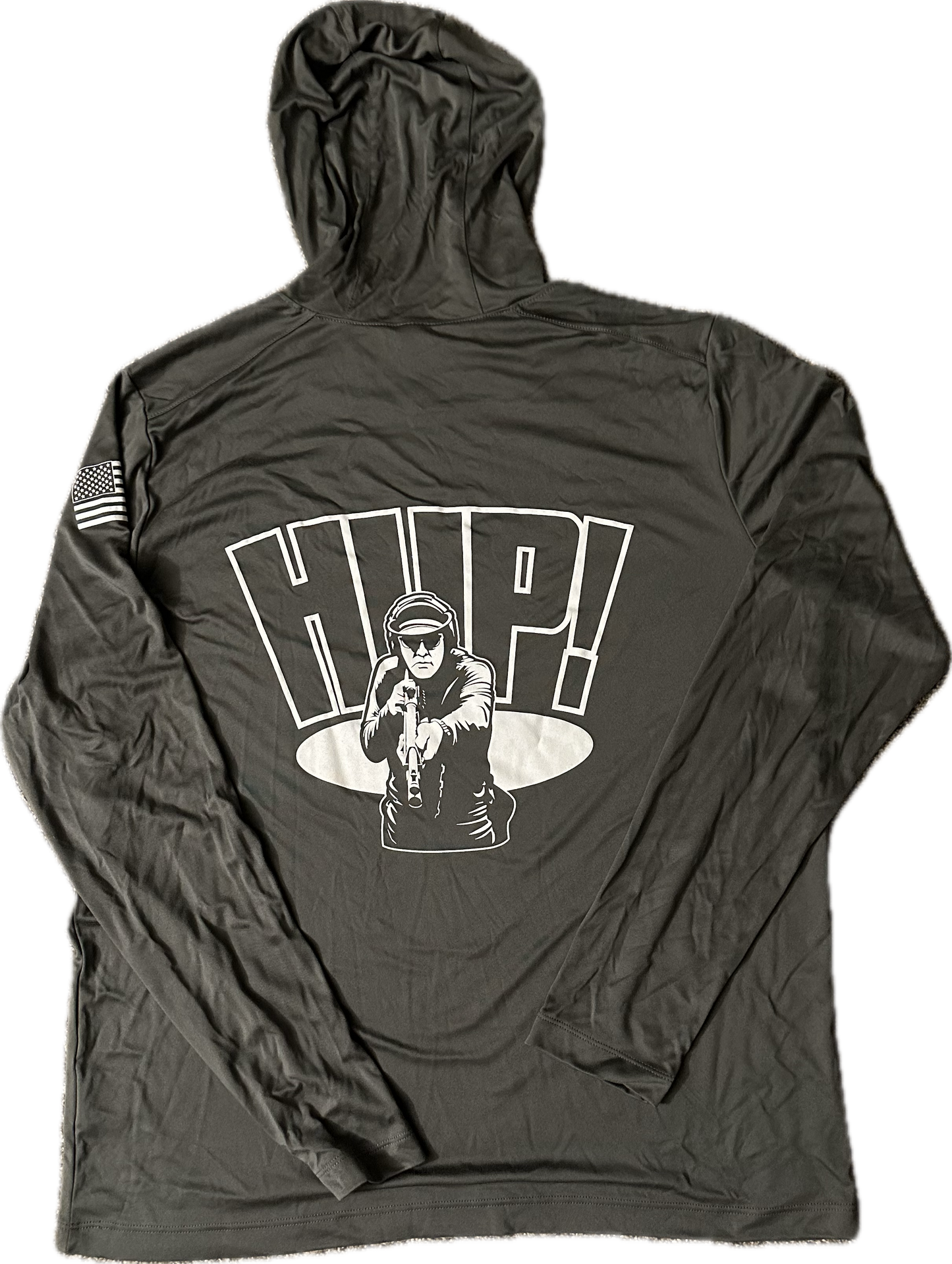 "HUP!" 2.0 SUNSHIRT LONGSLEEVE HOODIE (DARK SMOKE GREY)